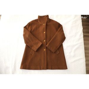 Talbots Women's Wool Long Coat SIZE 16 Camel